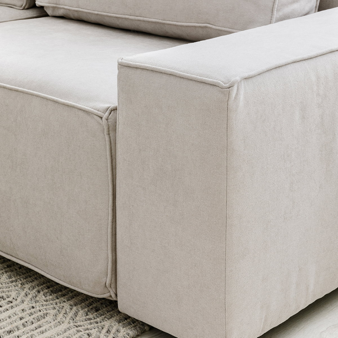 Sofá rinconera personalizable Crate Colores tapizados Nido 1 gris oscuro |  Kenayhome