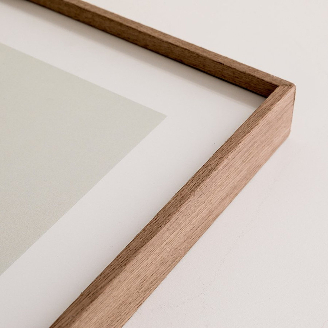 JUNOMI® Marco de fotos de madera de 50 x 70 cm, color nogal, marco